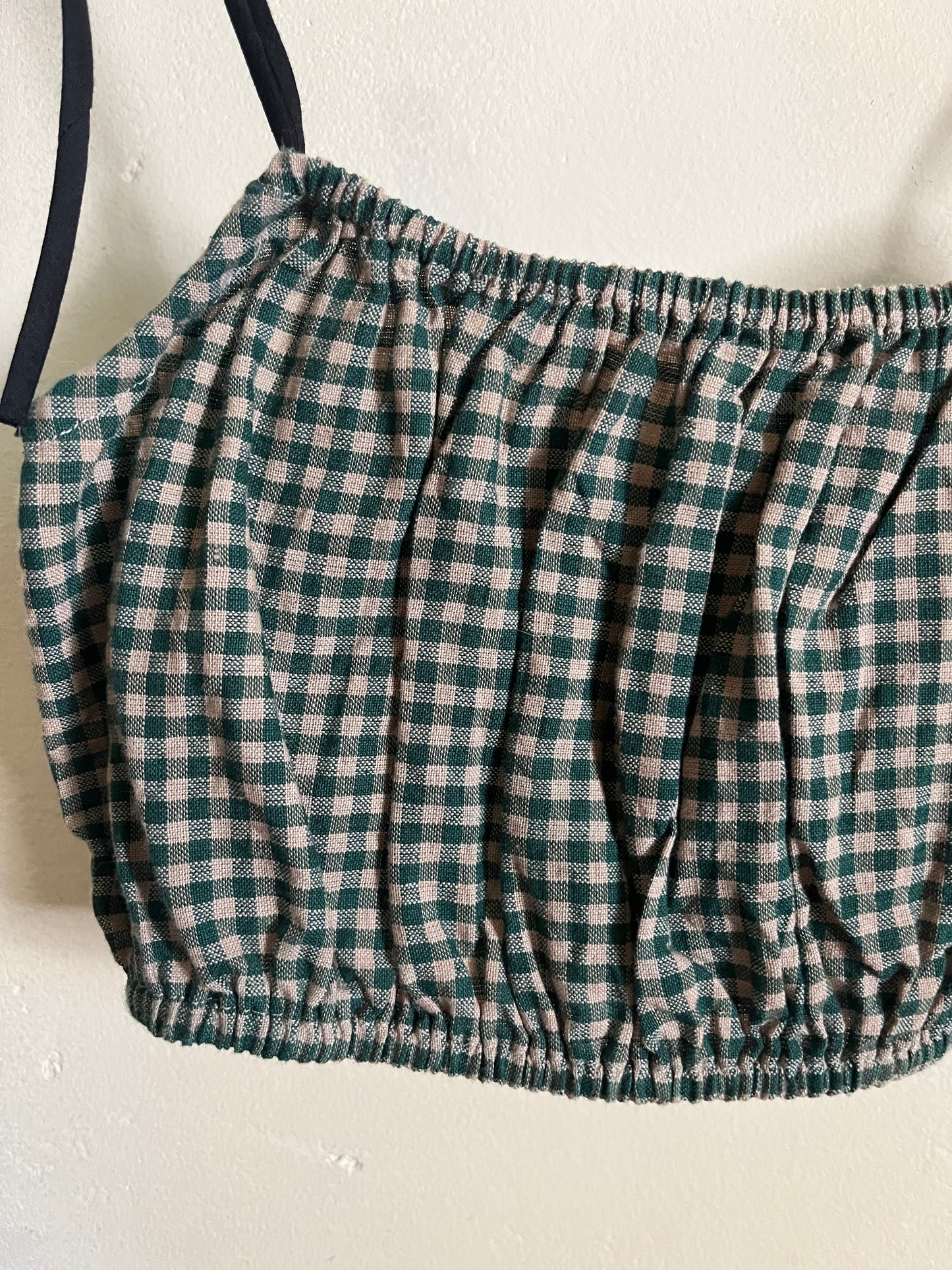 Picnic Top in Basil Check