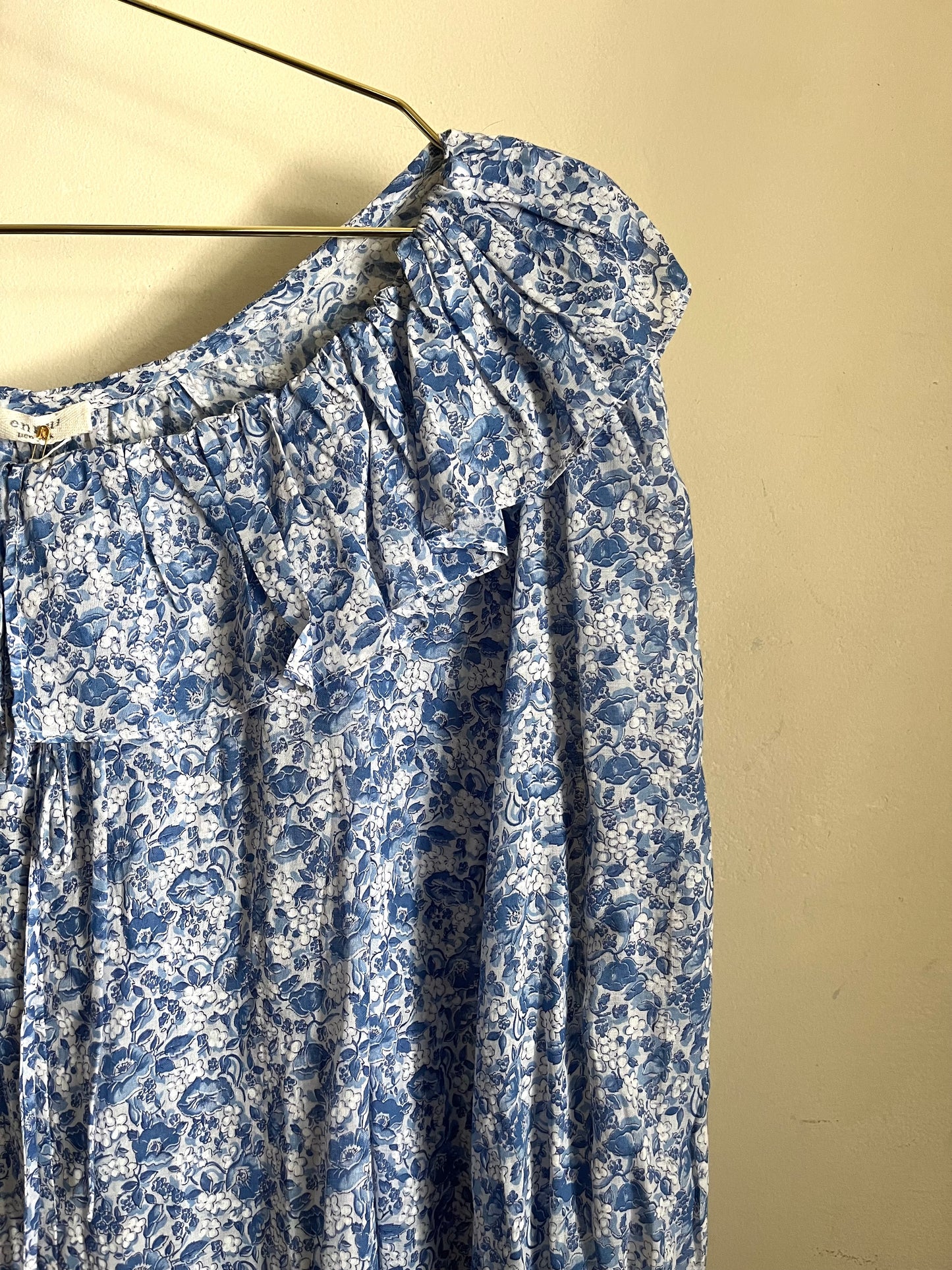 Jane Mini Dress in Azure Floral