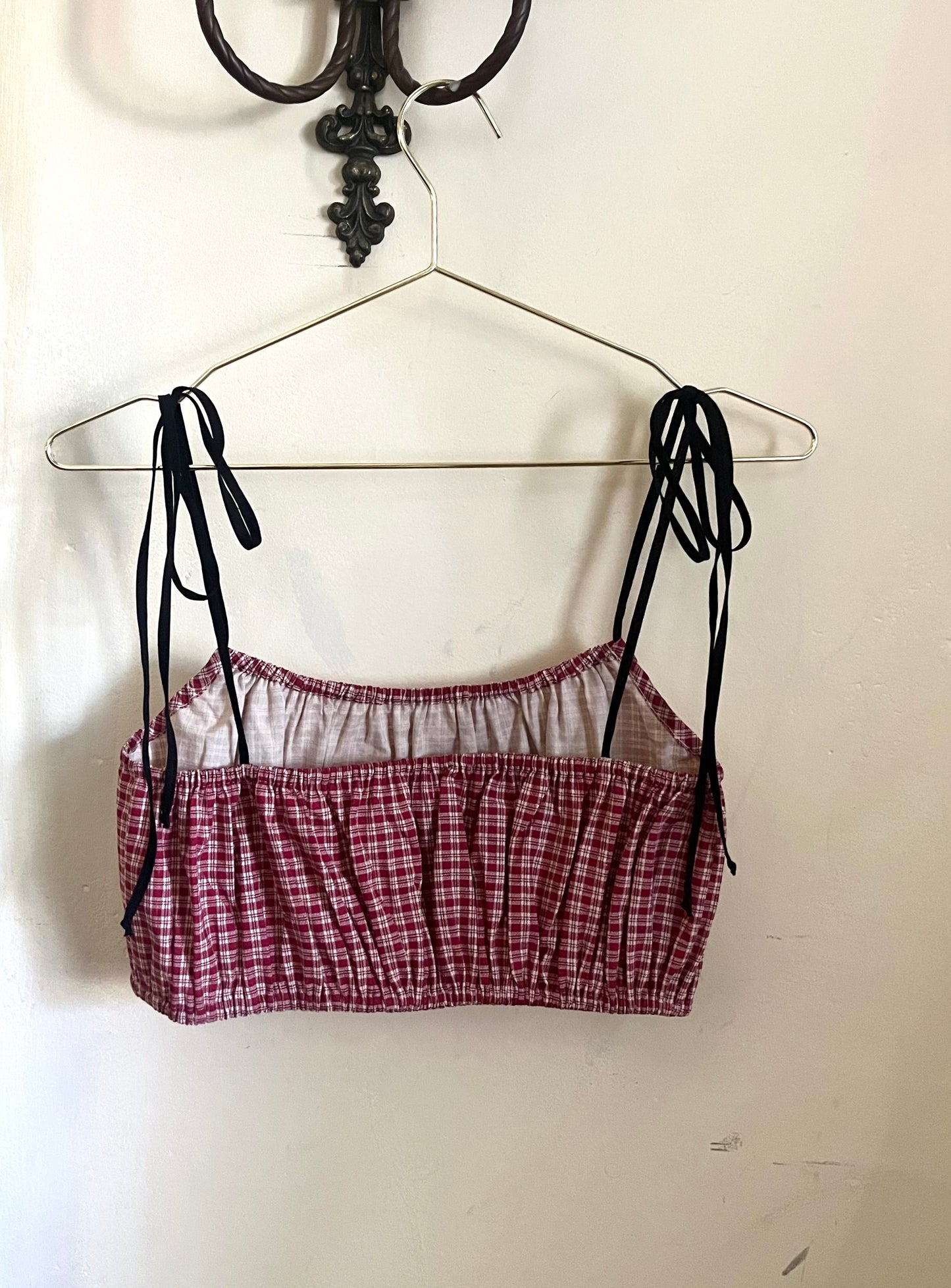 Picnic Top in Cherry Plaid