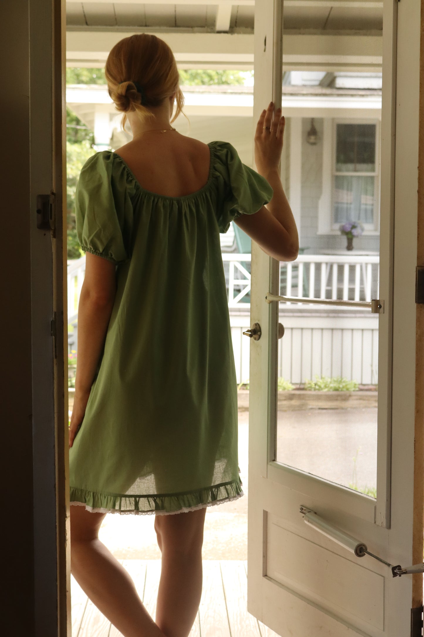 Millie Mini Dress in Sage
