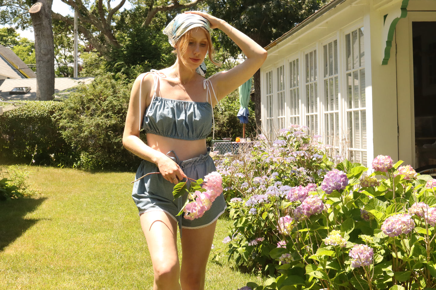 The Bloomer in Mariner Gingham