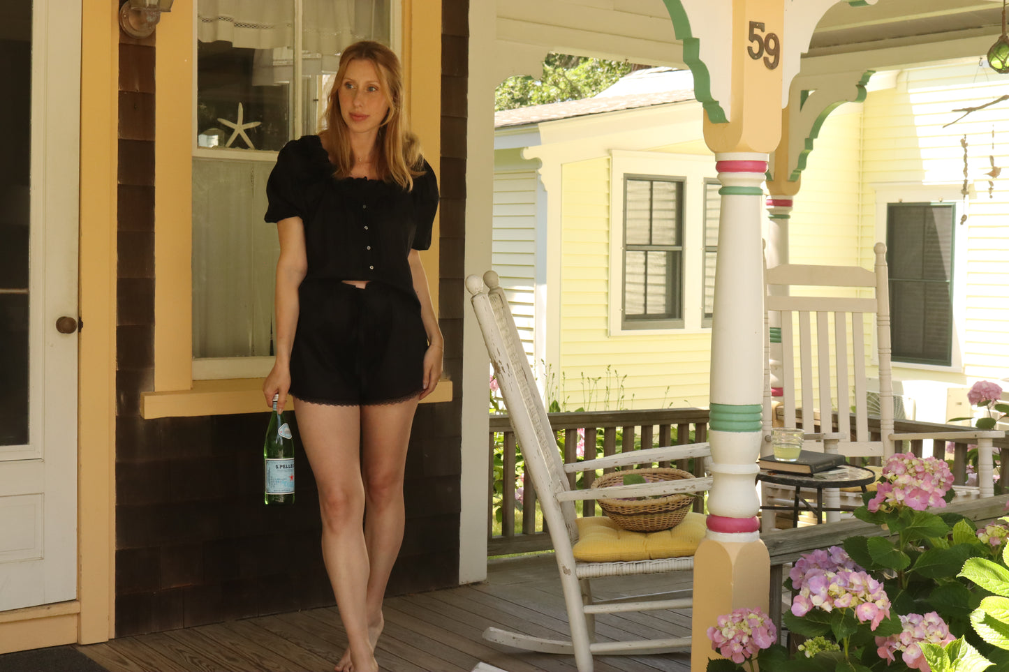 Jane Blouse in Noir