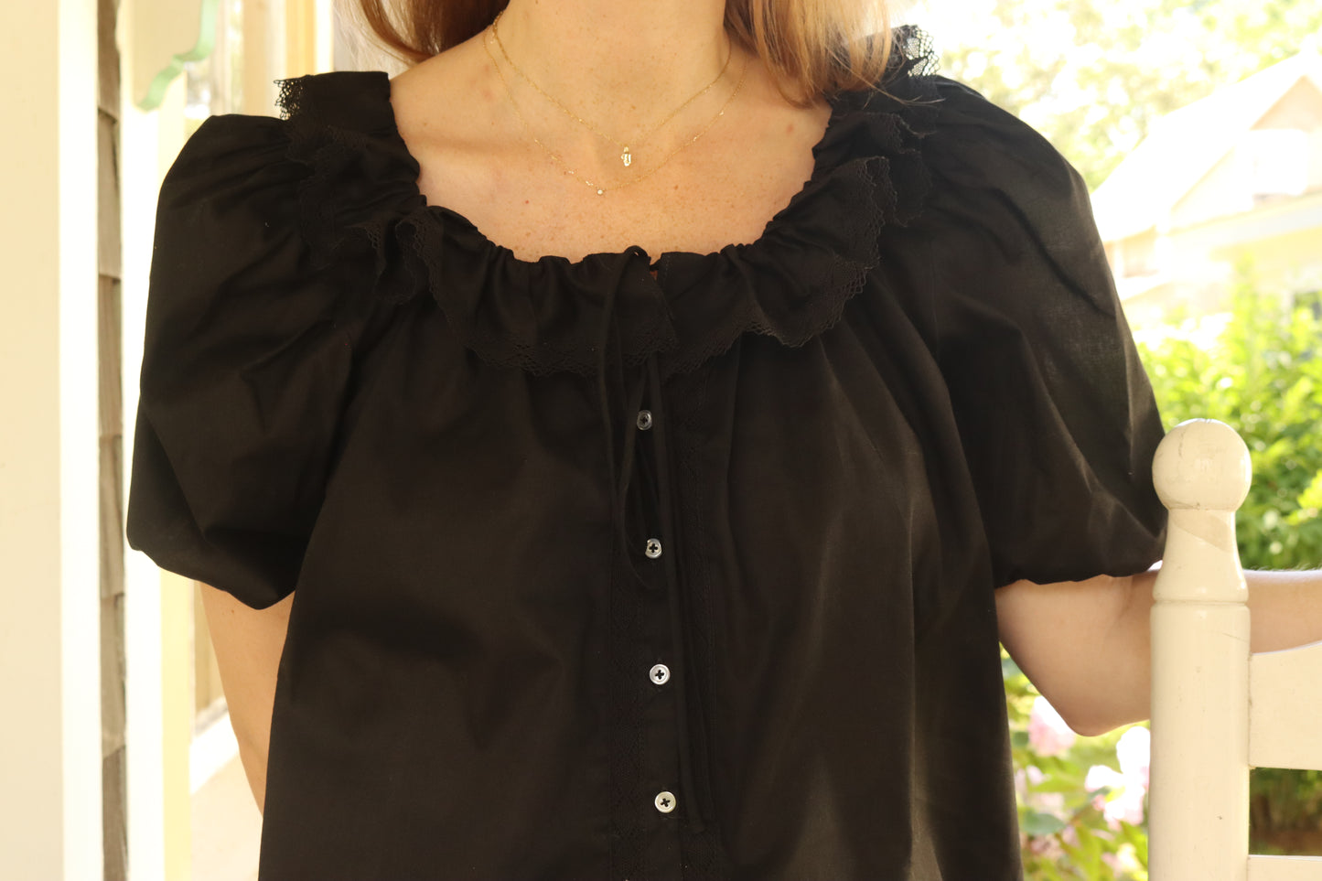Jane Blouse in Noir