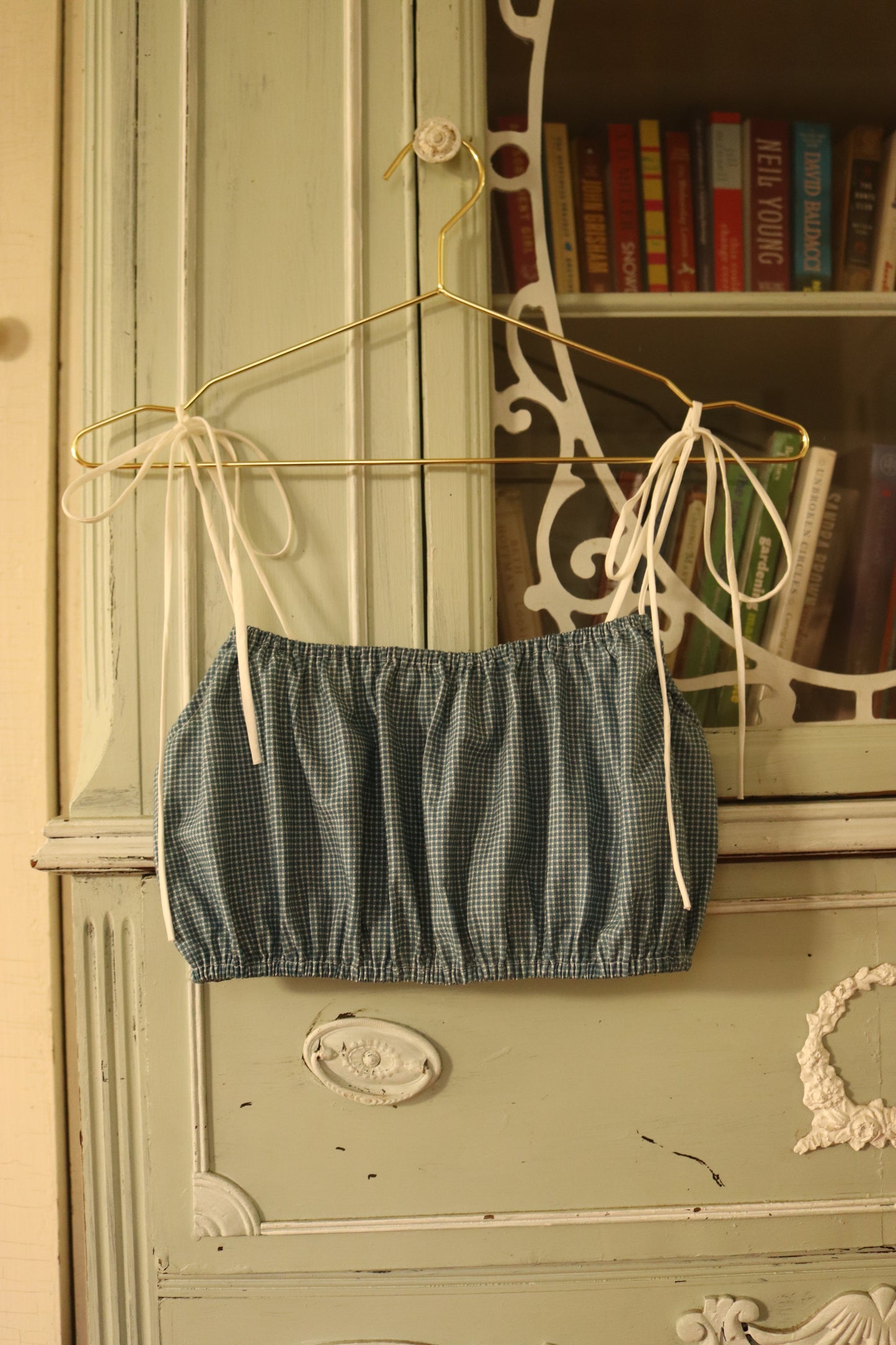 Picnic Top in Mariner Gingham