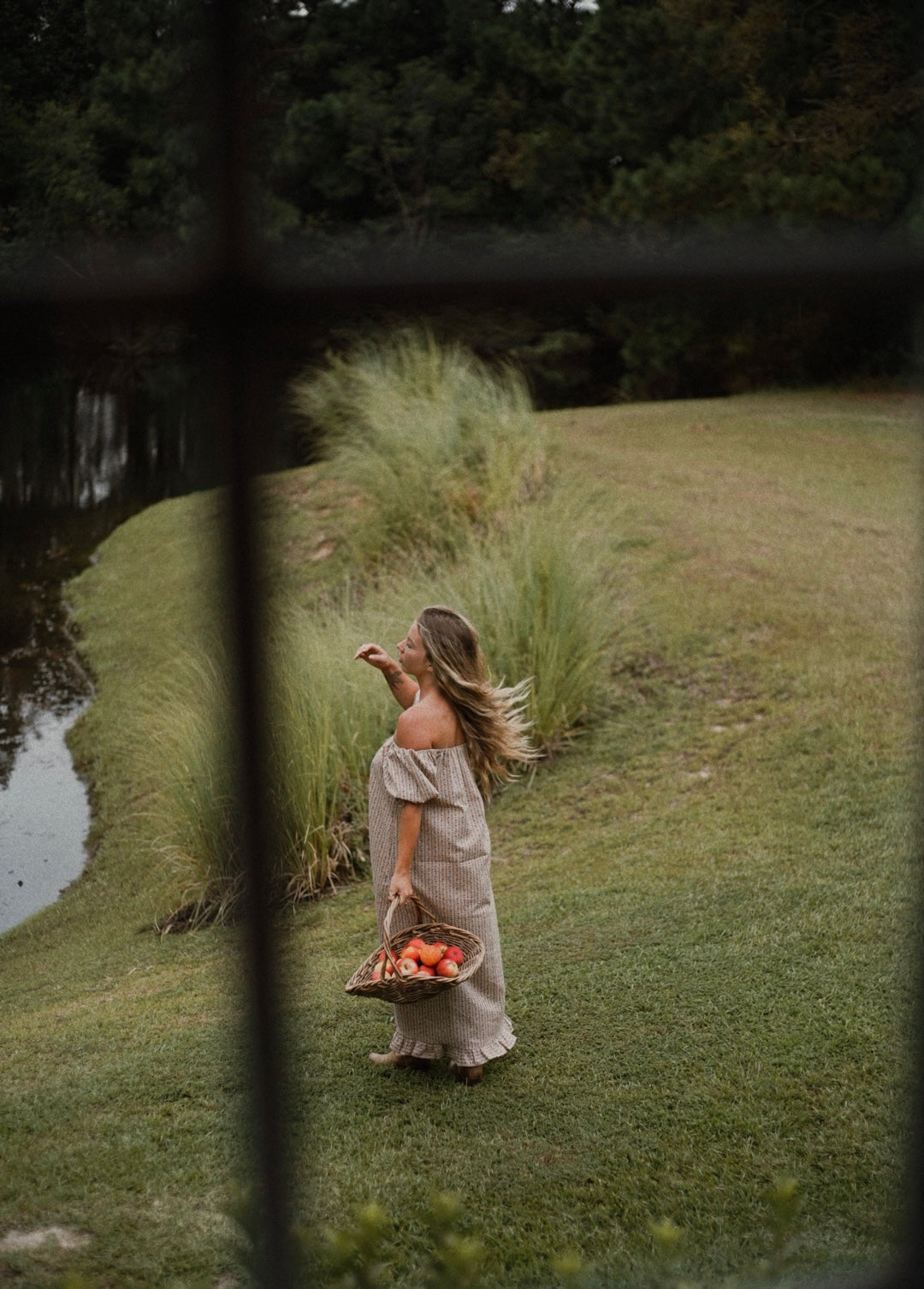 Millie Housedress in Autumn Stripe