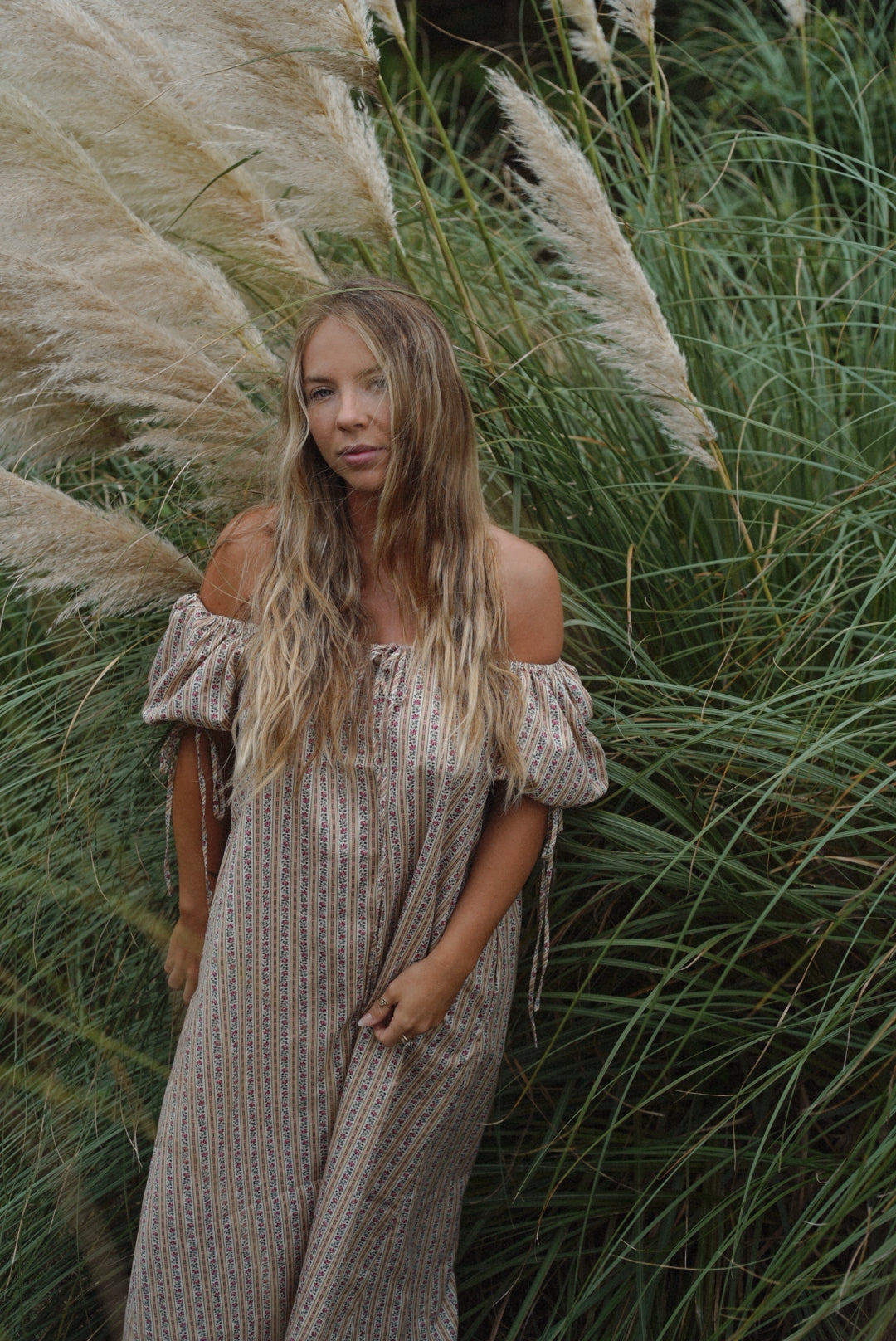 Millie Housedress in Autumn Stripe