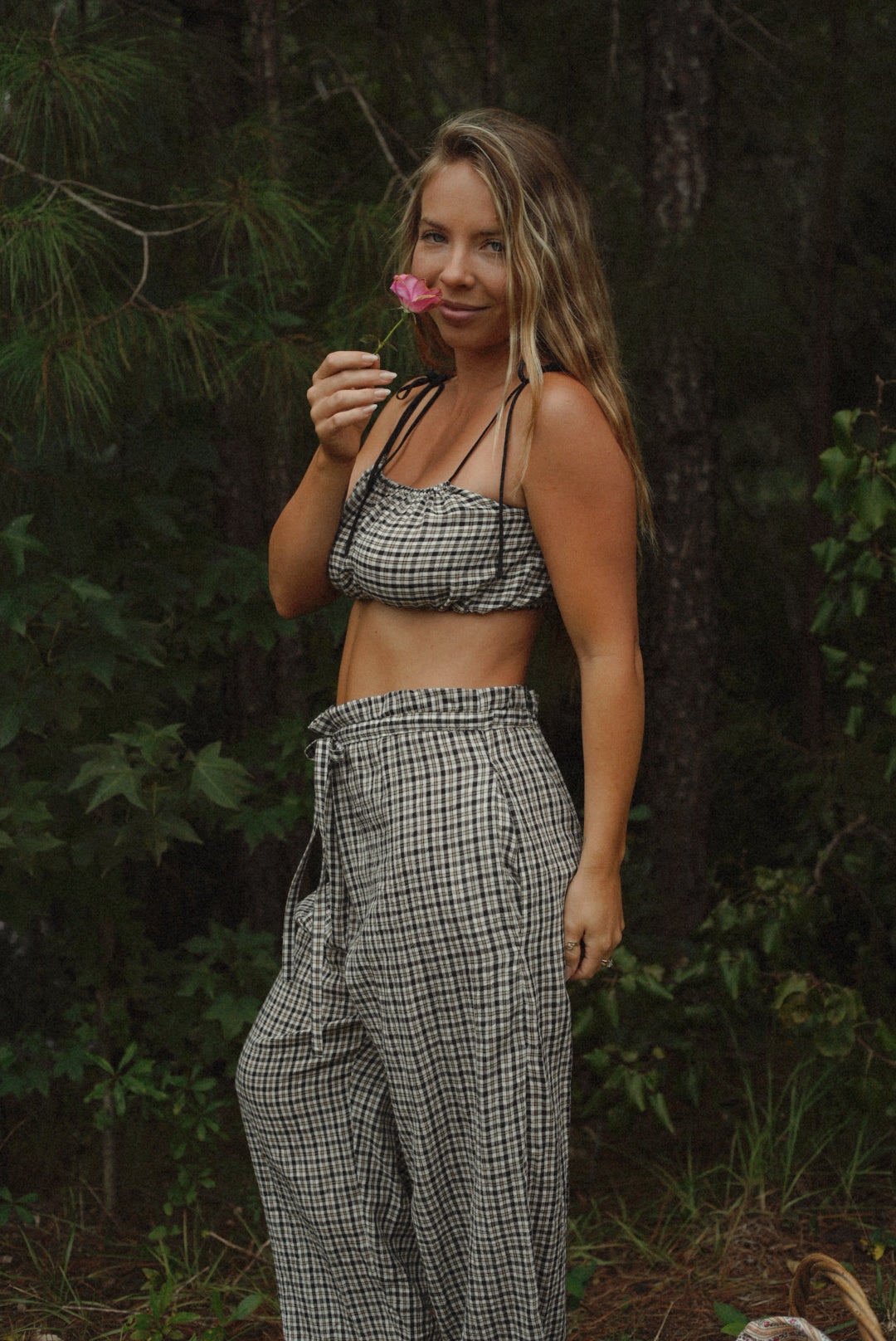 Jane Ruffle Pant in Heirloom Plaid