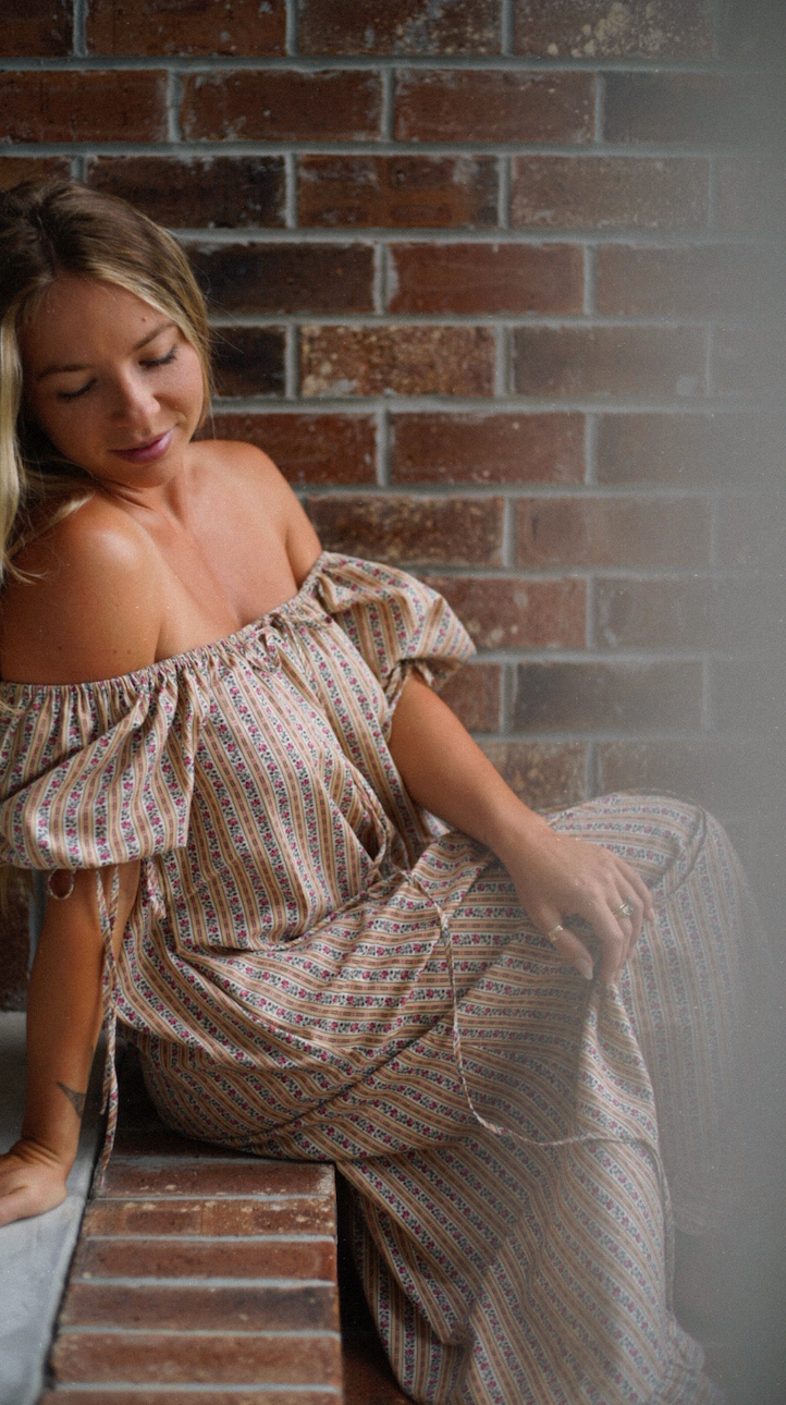 Millie Housedress in Autumn Stripe
