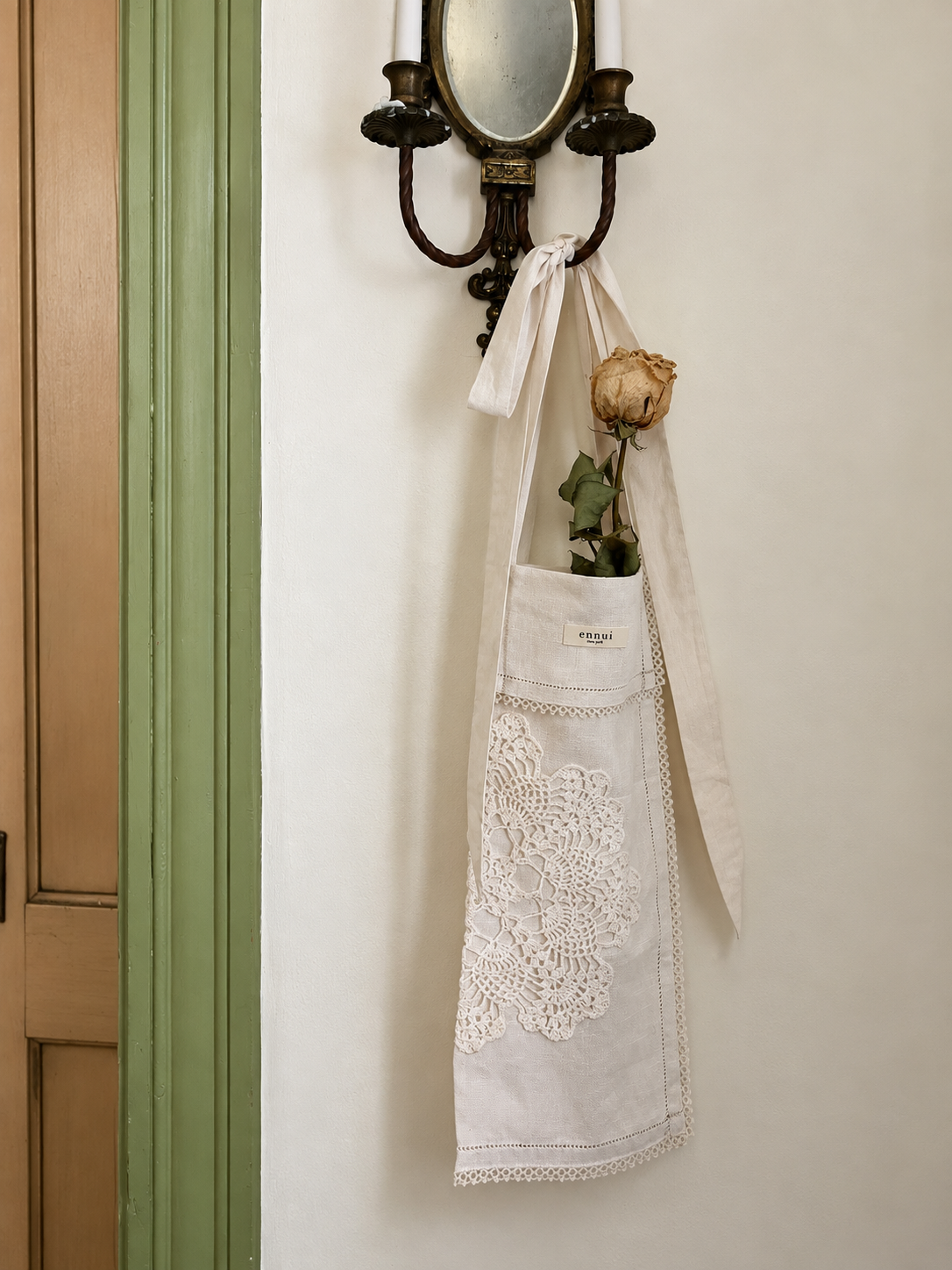 Heirloom Linen Doily Market Tote