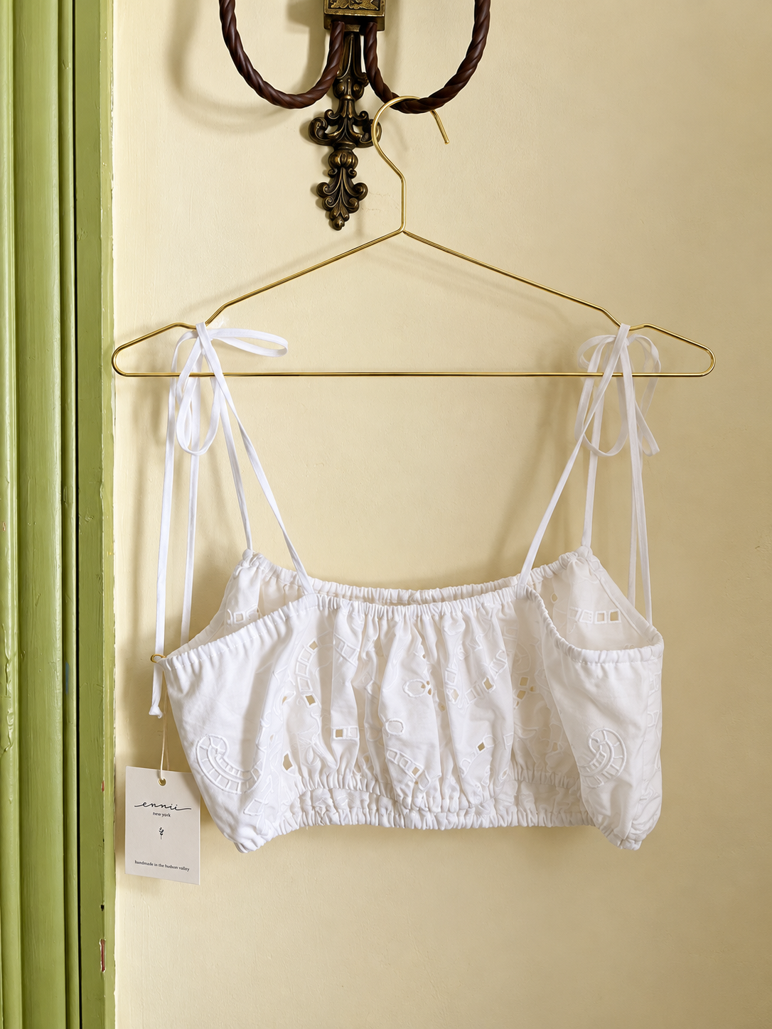 Picnic Top in Embroidered Cotton
