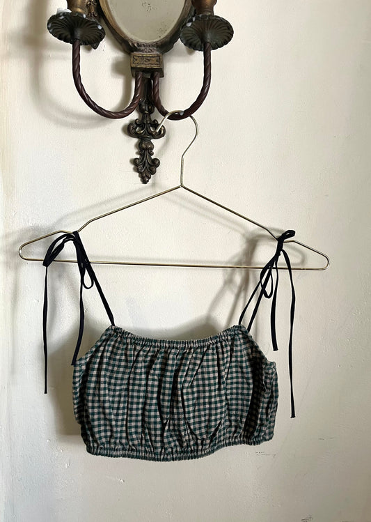Picnic Top in Basil Check
