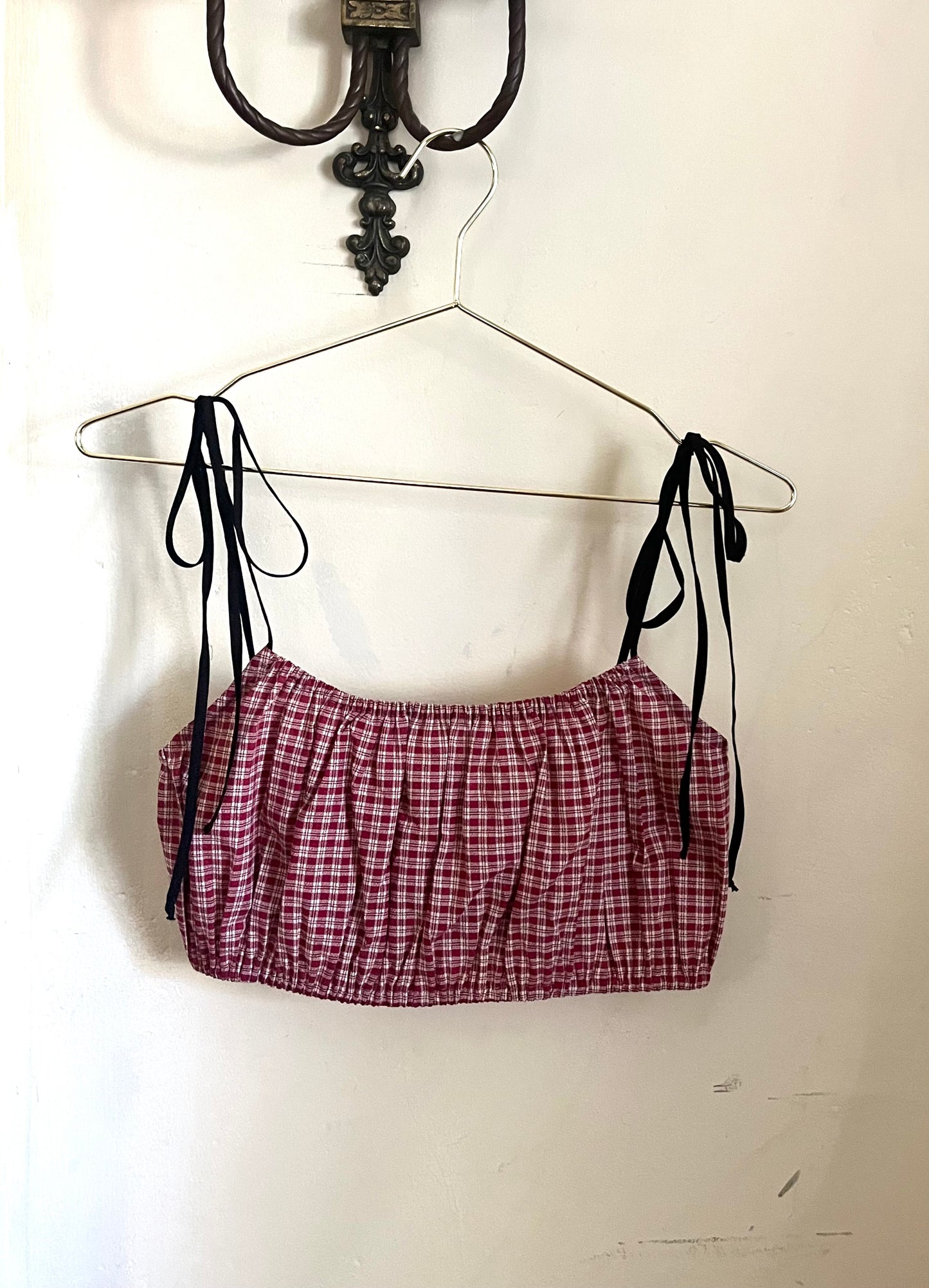 Picnic Top in Cherry Plaid