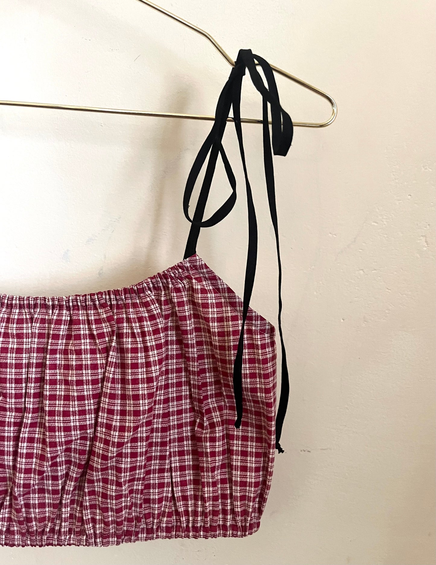 Picnic Top in Cherry Plaid