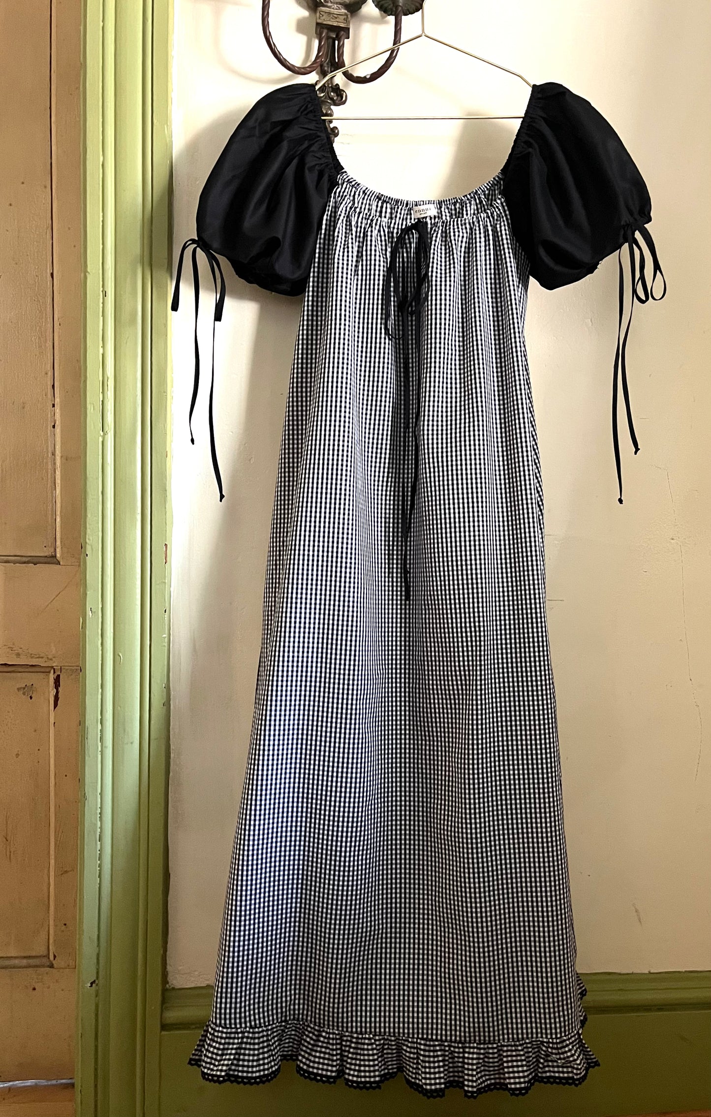 Millie Housedress in Noir Gingham