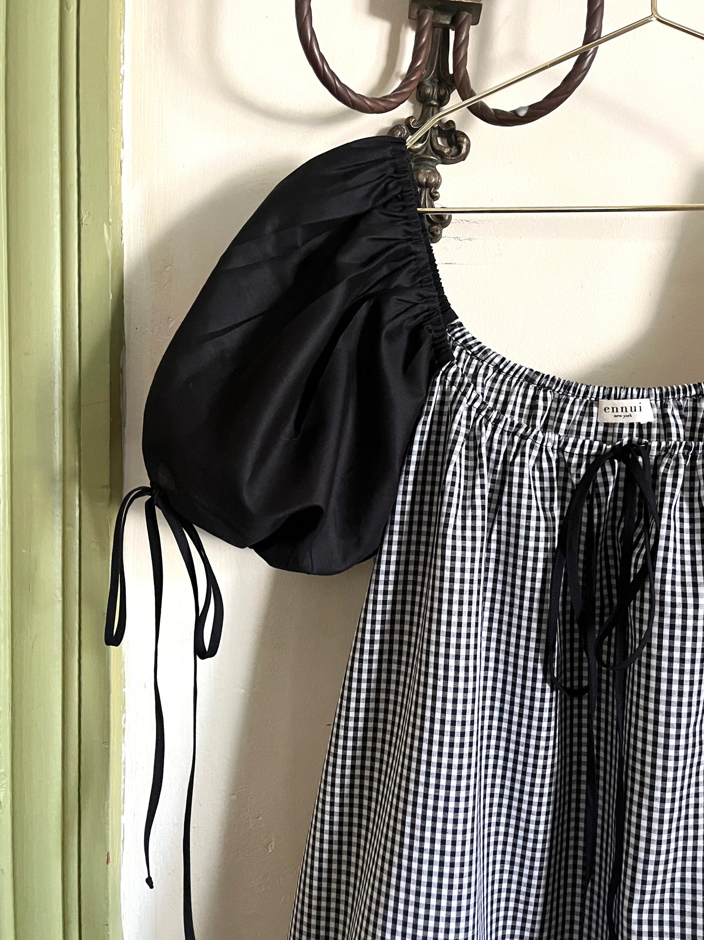 Millie Housedress in Noir Gingham