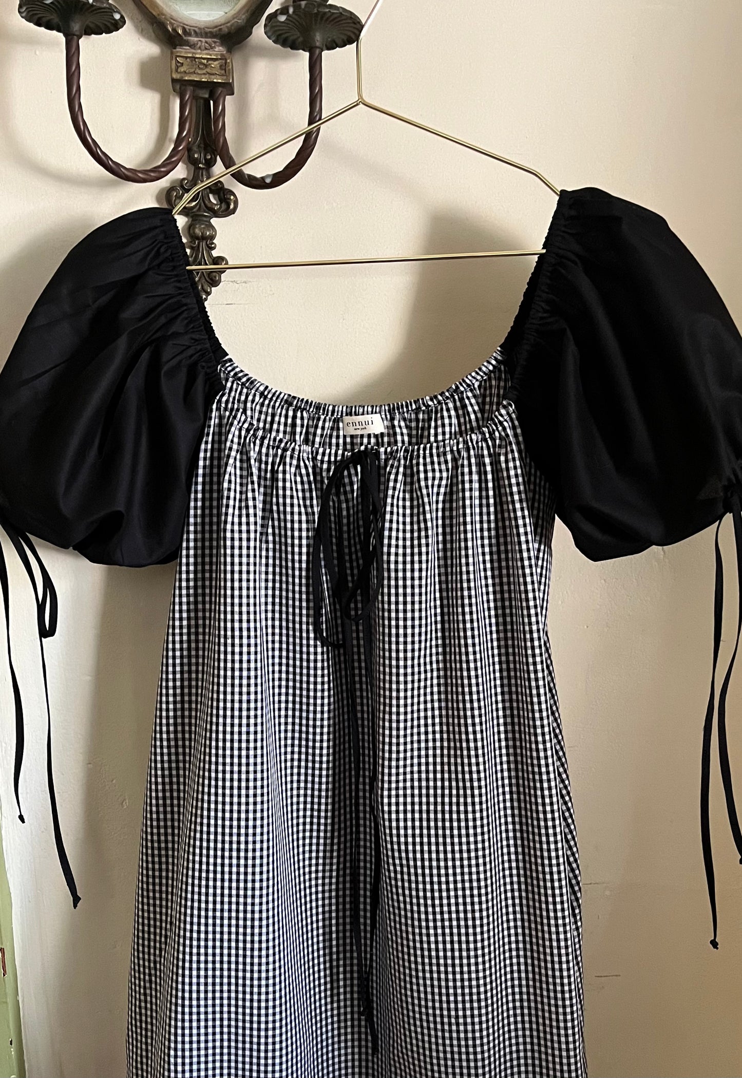 Millie Housedress in Noir Gingham
