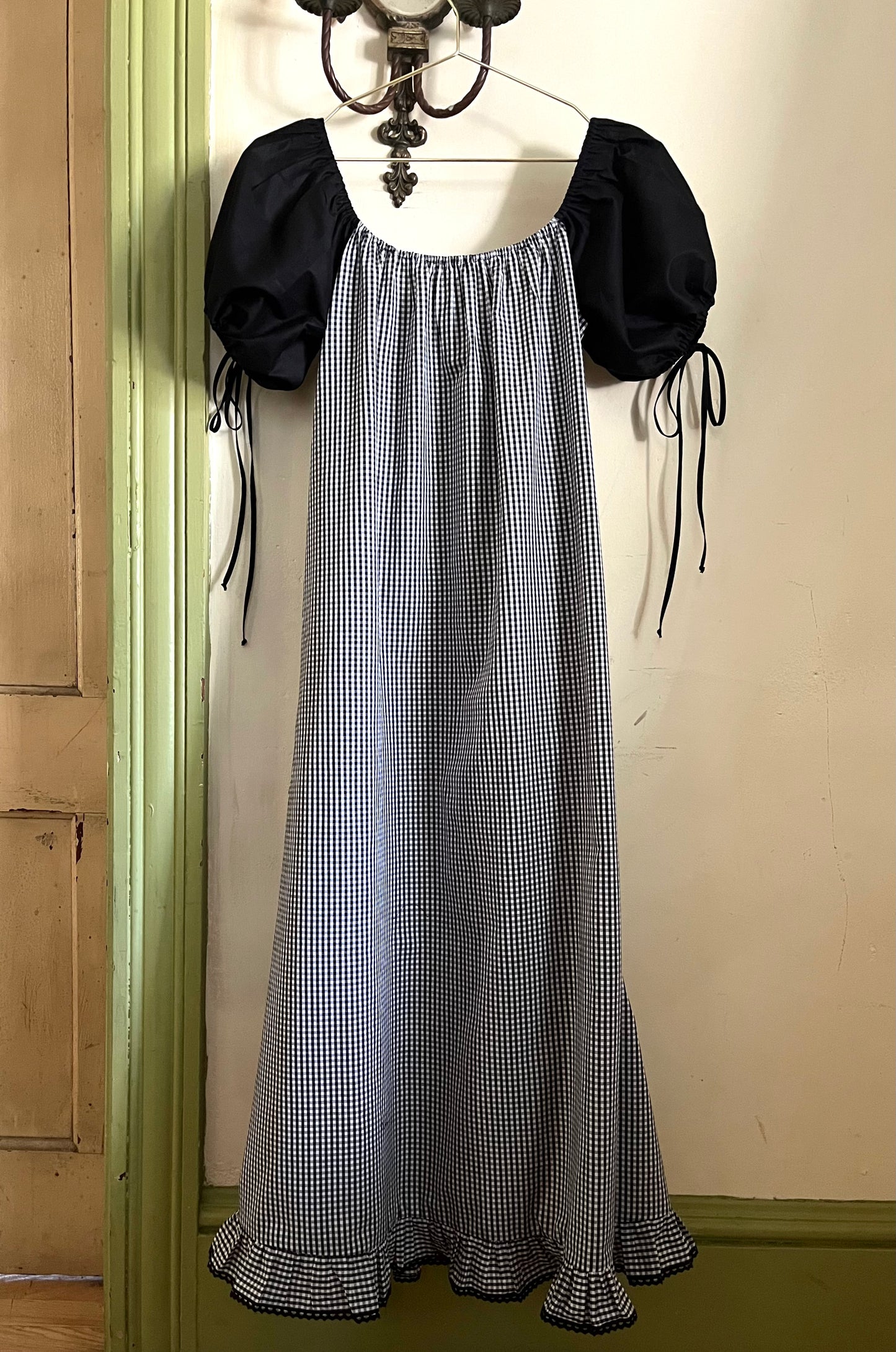 Millie Housedress in Noir Gingham