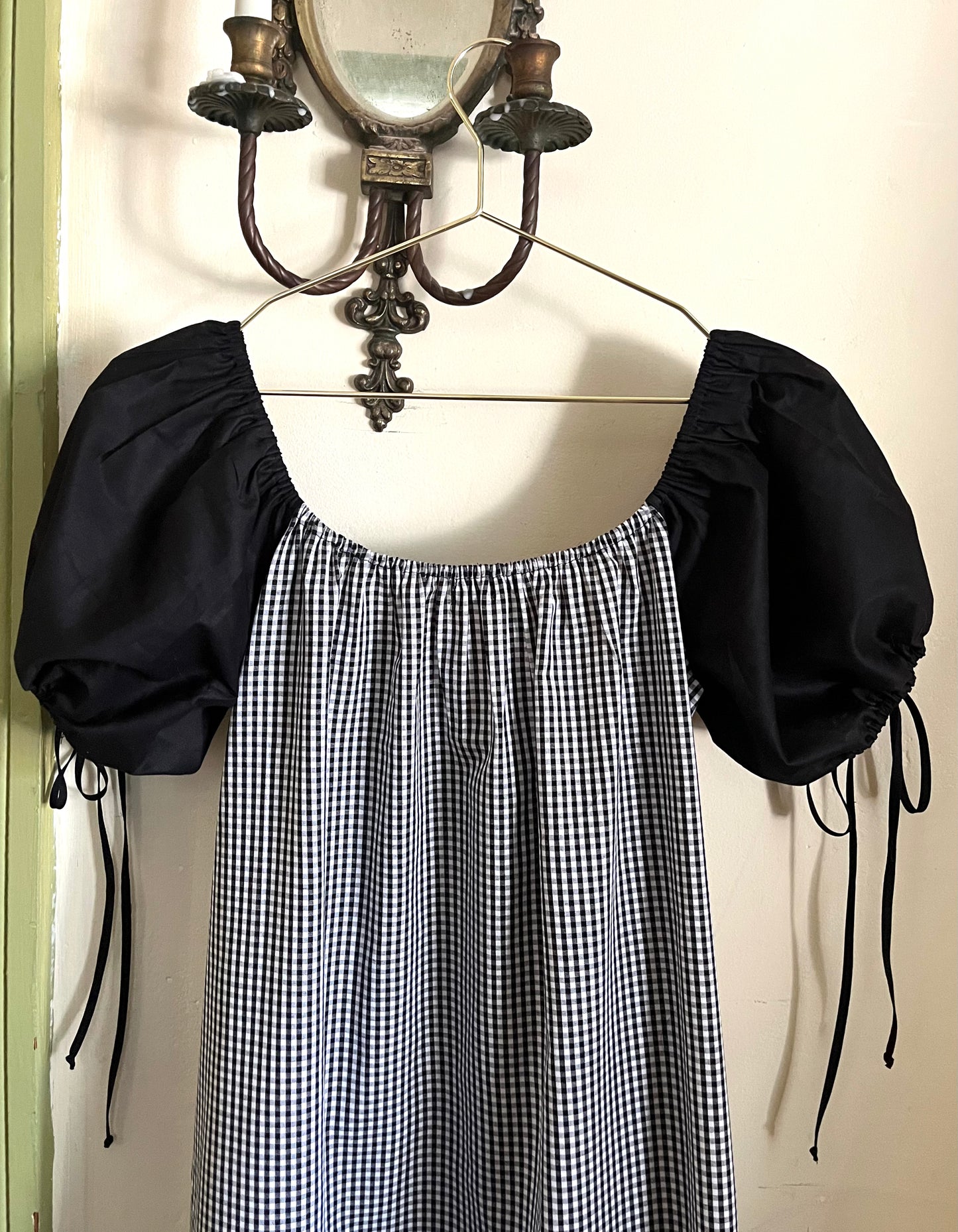 Millie Housedress in Noir Gingham