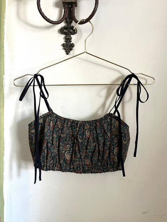 Picnic Top in Evergreen Paisley