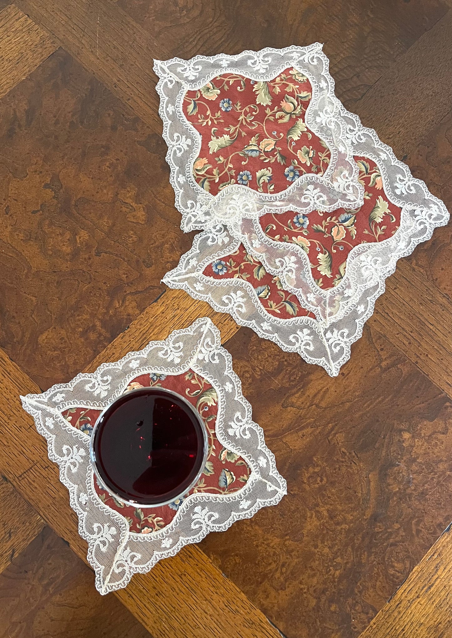 Cocktail Napkins in Paprika Paisley (Set of 4)