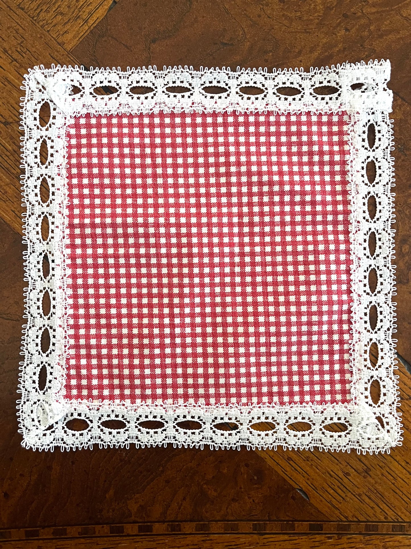 Cocktail Napkins in Heirloom Check (Set of 4)