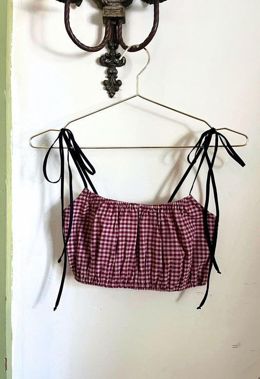 Picnic Top in Ruby Check