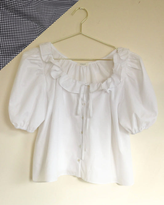 Jane Blouse in Noir Gingham